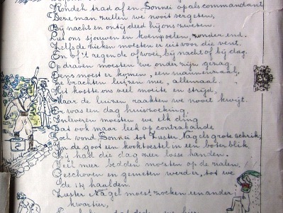 Jo in een benarde situatie. Hoe benard is voor de schrijfster en haar lotgenoten duidelijk genoeg door de naam Sonei {1945:Jakarta,Indonesië}