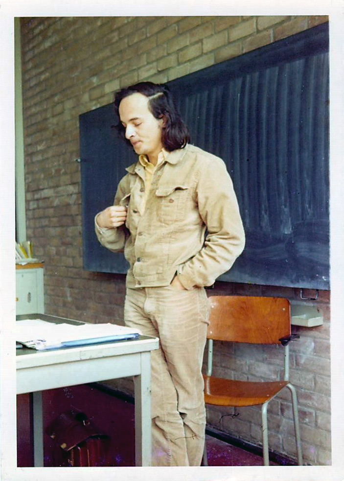 Leraar voor de klas aan het HML Den Haag 1984