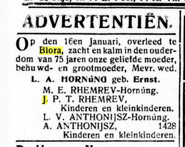 {1915:Blora}