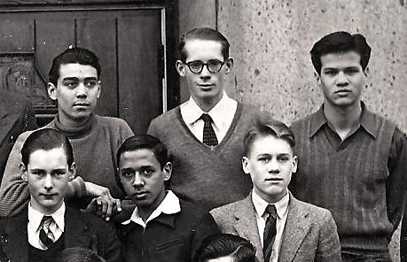Peter op de 4e 5 in Amsterdam, ca 1950 {1950:Amsterdam, Nederland}